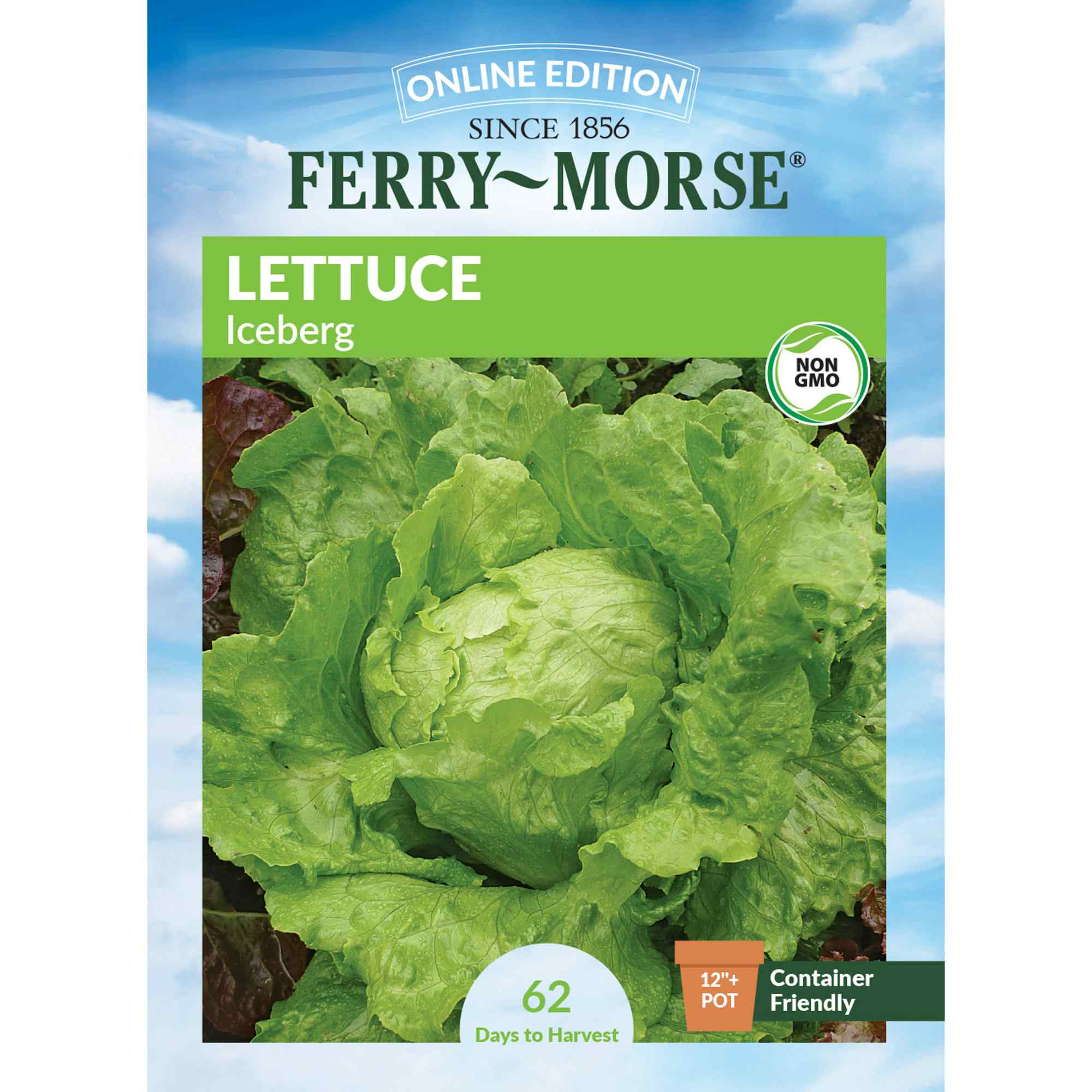 Ferry-Morse lettuce iceberg seed packet